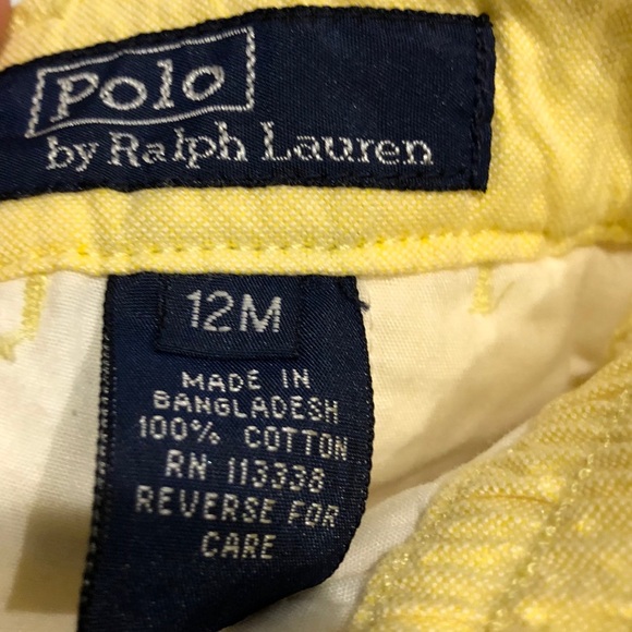 Classic Polo Ralph Lauren Light Yellow Chino Pants 👖💛 - Picture 4 of 4